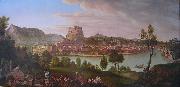 Ansicht von Salzburg vom Burglstein aus Johann Michael Sattler